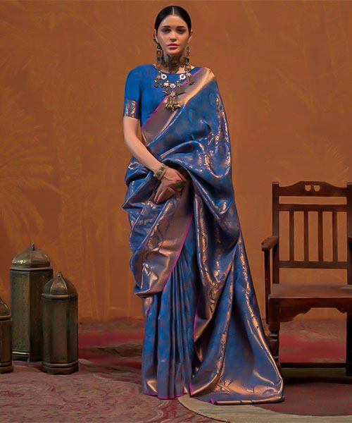 Blue Silk Casual Wear Saree