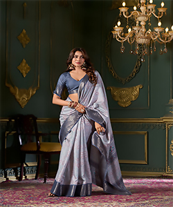 Blue Soft Silk Casual Saree