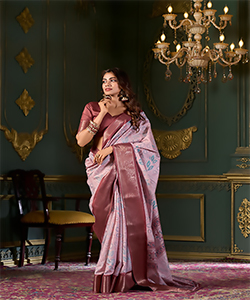 Brown Soft Silk Casual Saree