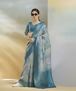 Blue SILK Casual Saree