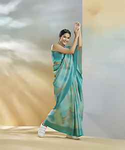 Blue SILK Casual Saree