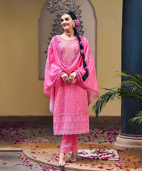 Pink Georgette Casual Wear Kurti