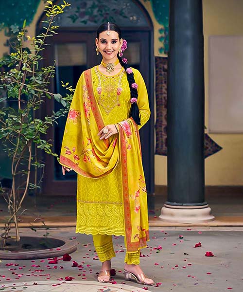 Yellow Georgette Casual Wear Kurti