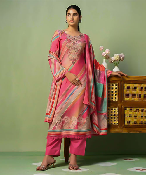 Pink  Muslin Casual Wear Salwar Kameez in san jose