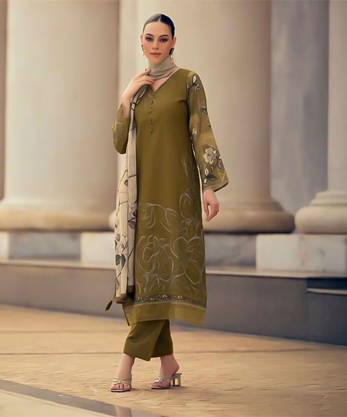 Green  Jam Cotton Casual Wear Salwar Kameez in bolton