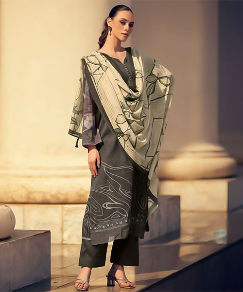 Green  Jam Cotton Casual Wear Salwar Kameez in bolton