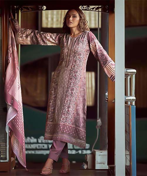 Purple Jam Cotton  Casual Wear Salwar Kameez