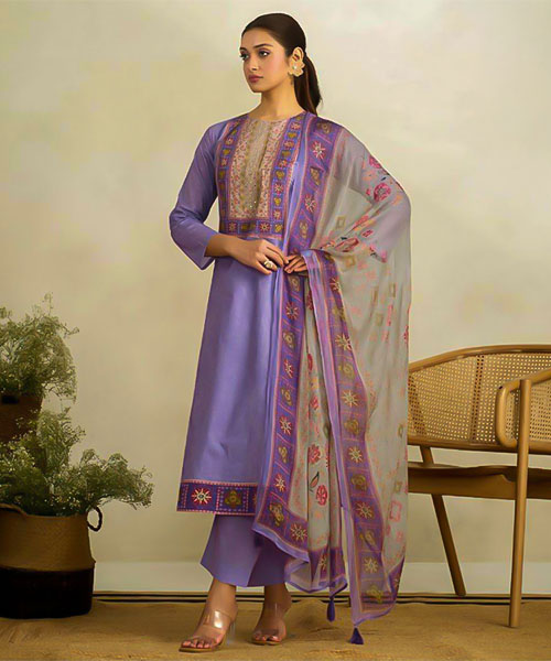 Purple Lawn Cotton Casual Wear Salwar Kameez in australia