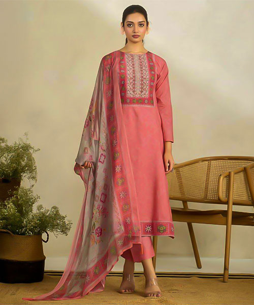 Pink  Lawn Cotton Casual Wear Salwar Kameez in australia