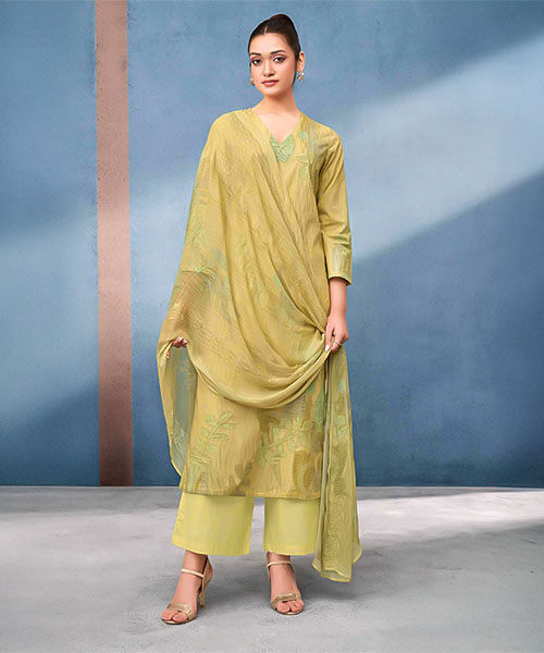 Green  Cotton Lawn  Party Wear Salwar Kameez in india