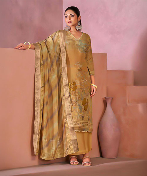 Orange  Simmer Tissue Crush Designer Salwar Kameez in australia