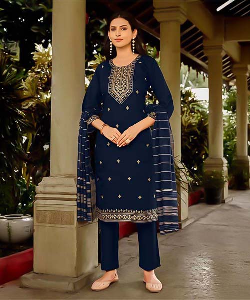 Blue  Vertican  Casual Wear Salwar Kameez in lichfield