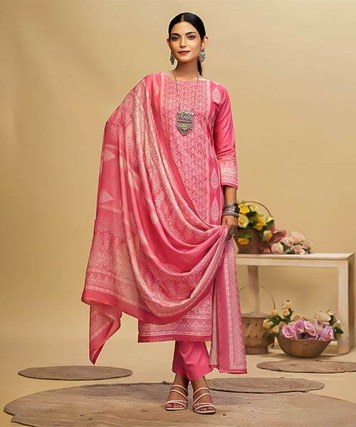 Red  Cambric Casual Wear Salwar Kameez in switzerland
