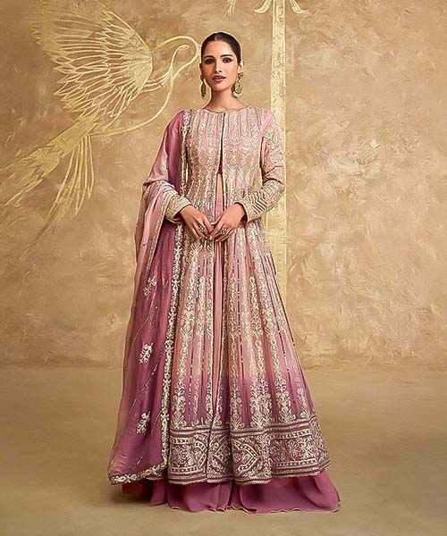 Pink  Georgette Designer Salwar Kameez