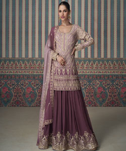 Heavy embroidered sharara  with cancan and embroiderd dupat