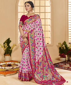 Beautiful Velvet Tussar Silk With Self Weaving Saree With Tessles