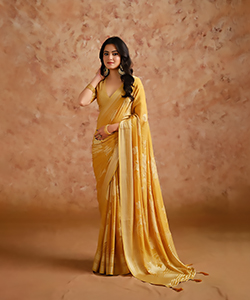 Yellow Moss Brasoo Casual Saree