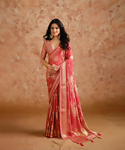 Pink Moss Brasoo Casual Saree