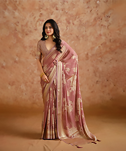 Pink Moss Brasoo Casual Saree