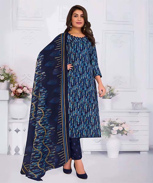 Blue  Cotton Casual Wear Salwar Kameez in united kingdom