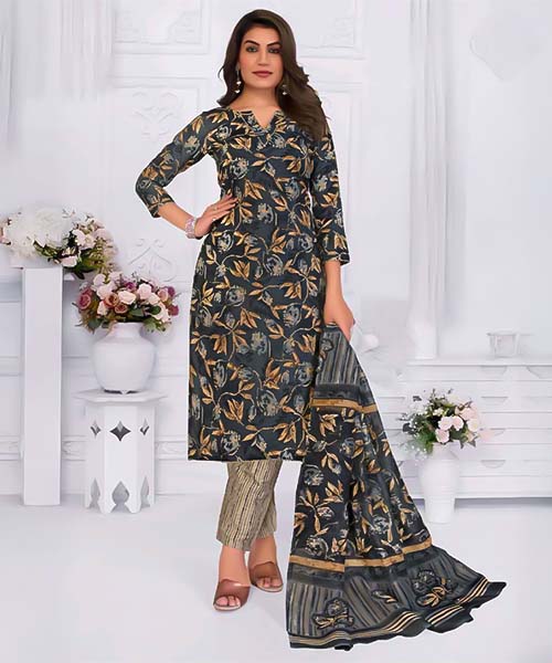 Grey Cotton Casual Wear Salwar Kameez in united kingdom