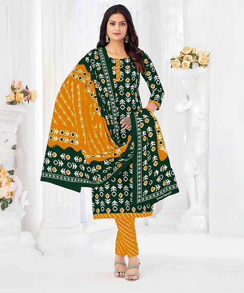 Green  Cotton Casual Wear Salwar Kameez in tucson