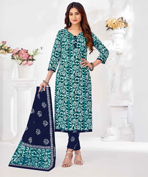Blue  Cotton Casual Wear Salwar Kameez in tucson
