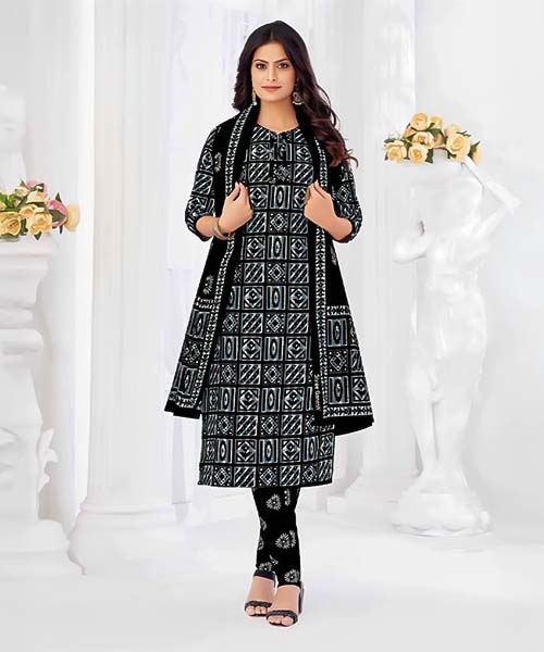 Black  Cotton Casual Wear Salwar Kameez in tucson