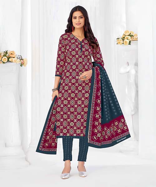 Red  Cotton Casual Wear Salwar Kameez in tucson