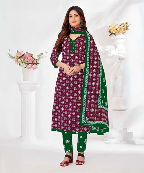Magenta  Cotton Casual Wear Salwar Kameez in tucson