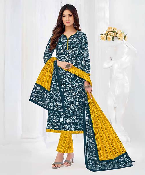 Blue  Cotton Casual Wear Salwar Kameez in tucson