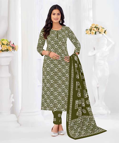 Green  Cotton Casual Wear Salwar Kameez in tucson