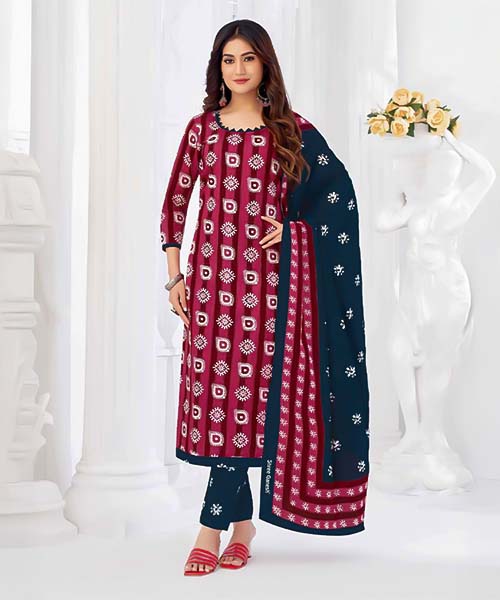 Magenta  Cotton Casual Wear Salwar Kameez in tucson
