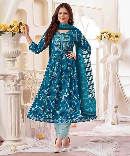 Blue  Cotton Casual Wear Salwar Kameez in seattle