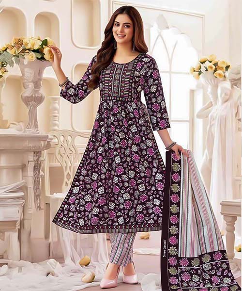 Purple  Cotton Casual Wear Salwar Kameez in seattle