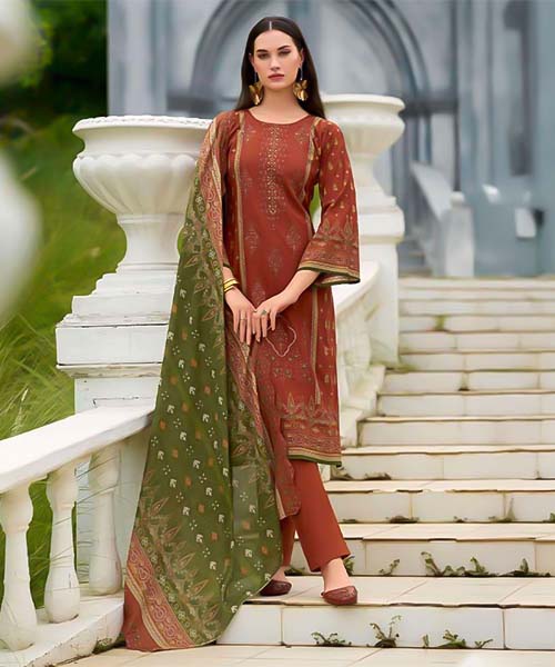 Brown  Cotton Casual Wear Salwar Kameez in lichfield
