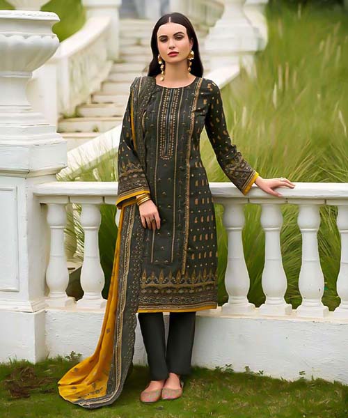 Green  Cotton Casual Wear Salwar Kameez