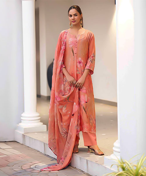 Pink  Georgette Party Wear Salwar Kameez in peterborough