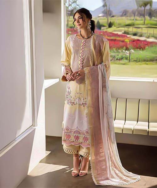 Yellow Cotton Casual Wear Salwar Kameez in ipswich