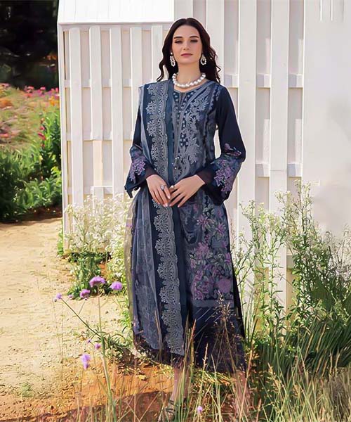 Blue Cotton Casual Wear Salwar Kameez in ipswich