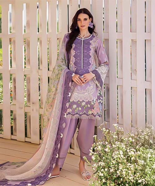 Purple Cotton Casual Wear Salwar Kameez in ipswich