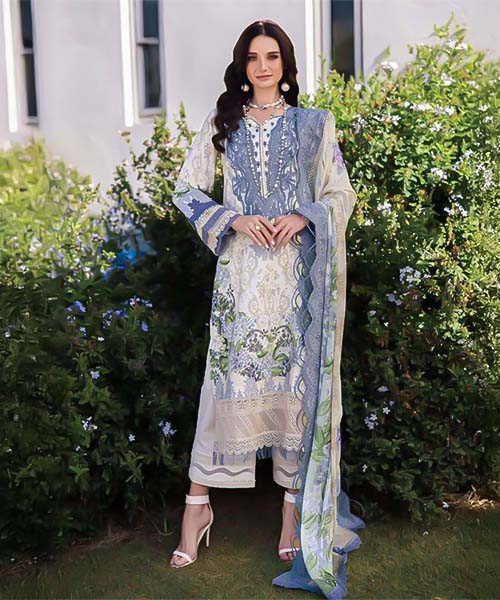 White Cotton Casual Wear Salwar Kameez in ipswich