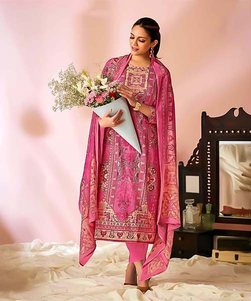 Pink  Lawn Cotton Casual Wear Salwar Kameez in northampton
