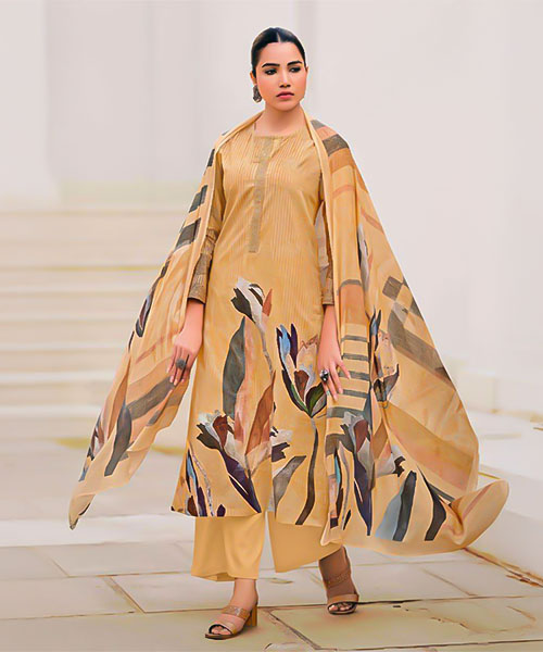 Yellow Lawn Cotton Casual Wear Salwar Kameez in ipswich