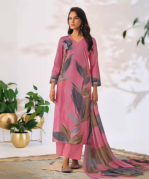 Pink  Cotton Casual Wear Salwar Kameez in ipswich