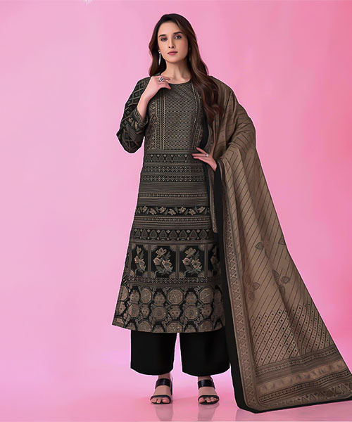 Black Cotton Lawn Casual Wear Salwar Kameez in seattle