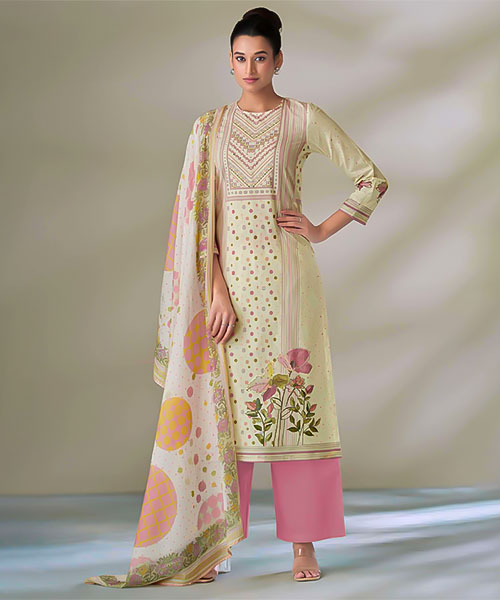 White Cotton Lawn Casual Wear Salwar Kameez in austin