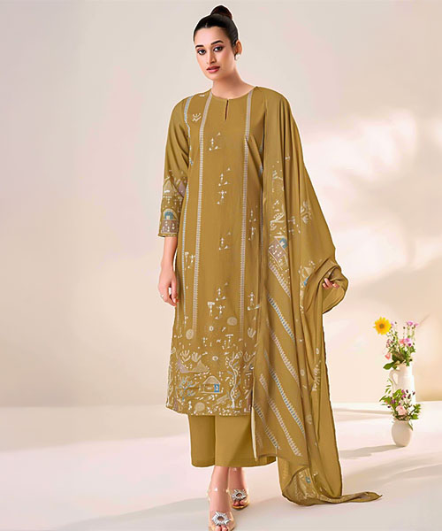 Green  Cotton Lawn  Casual Wear Salwar Kameez in norway