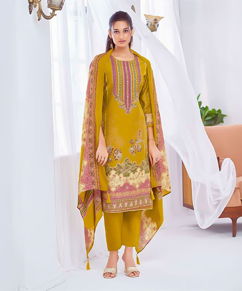 Yellow  Modal Casual Wear Salwar Kameez in swindon