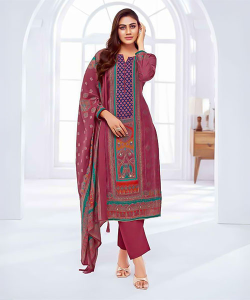 Magenta  Modal  Casual Wear Salwar Kameez